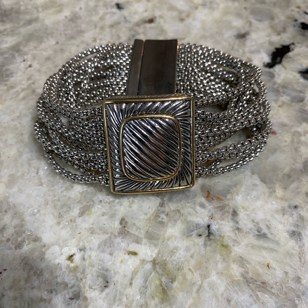 Silver and Gold toned‎ bracelet